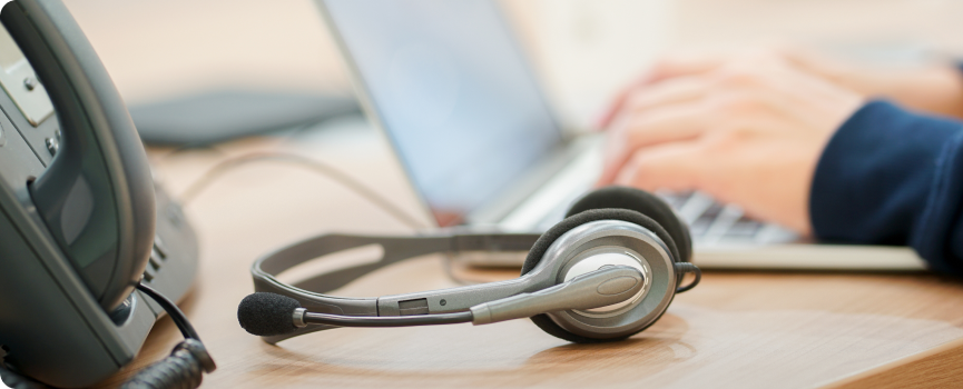 A man with the headset
